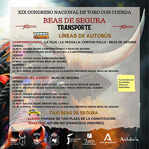 Información del transporte